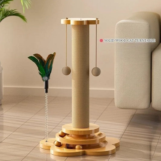 lumpets Cat Toy Solid Wood